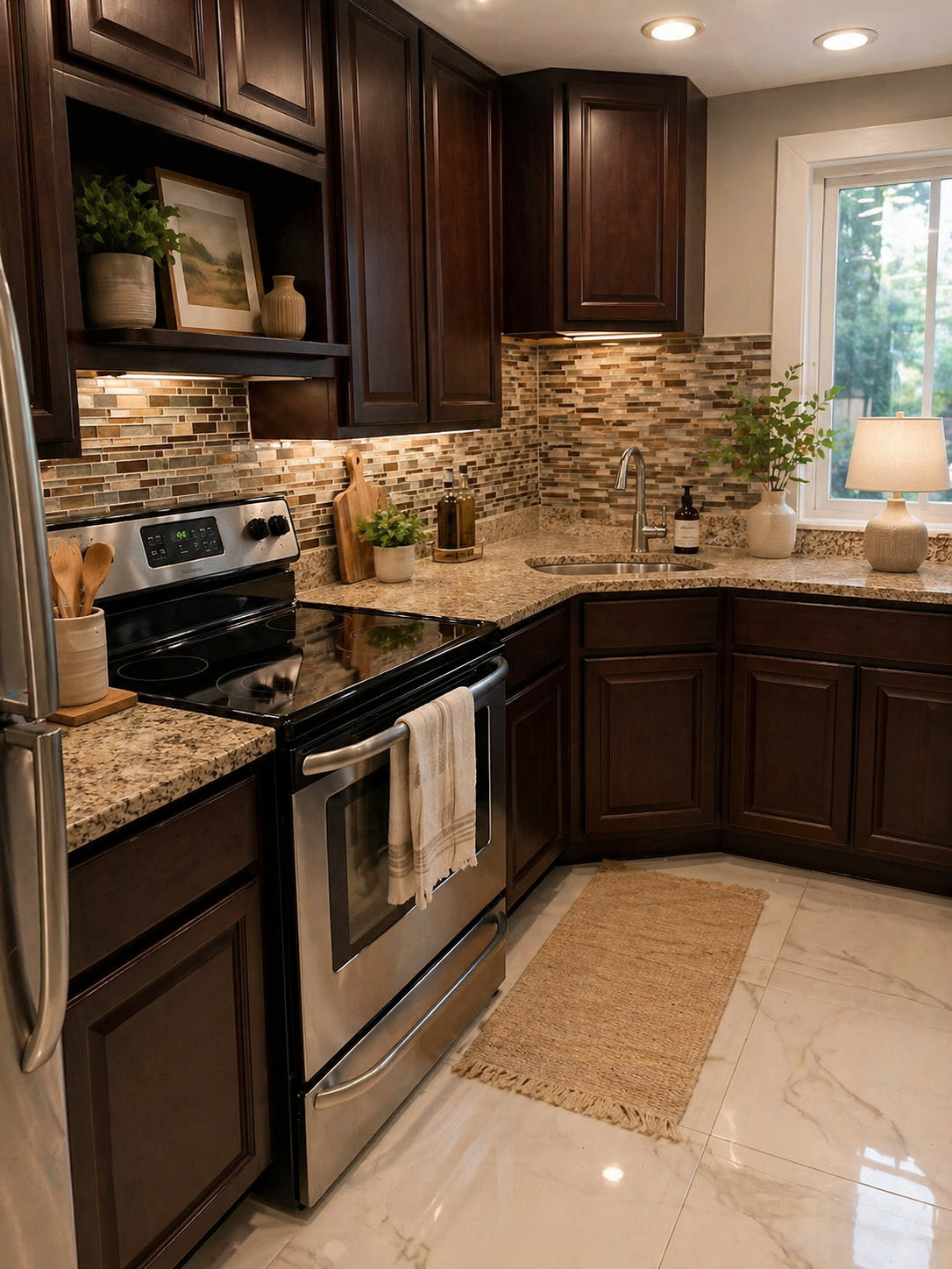 Kitchen at Premium Apartments